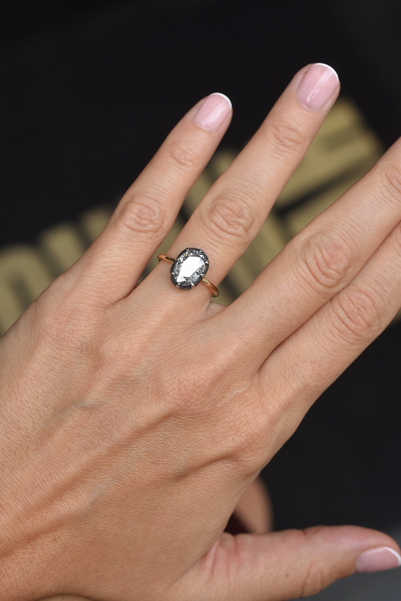 GIA 1.50ct Diamond Solitaire in Georgian Inspired 18k Gold Mount