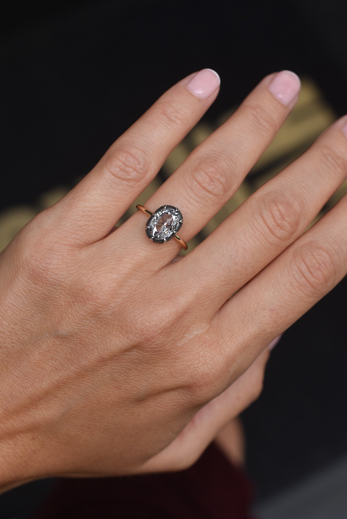 GIA 1.50ct Diamond Solitaire in Georgian Inspired 18k Gold Mount