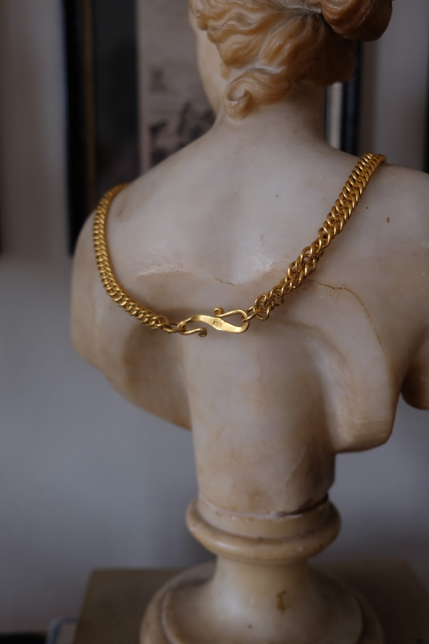 24k Yellow Gold Vintage Curb Chain (100 grams)