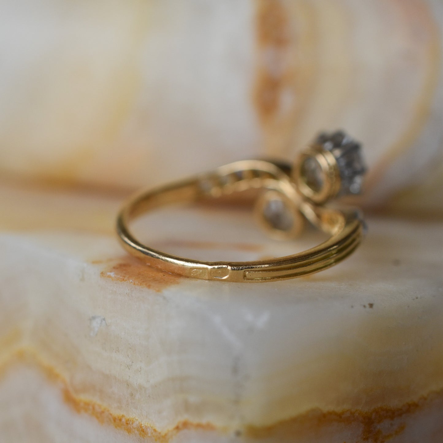 Antique French 'Toi et Moi' Diamond Engagement Ring