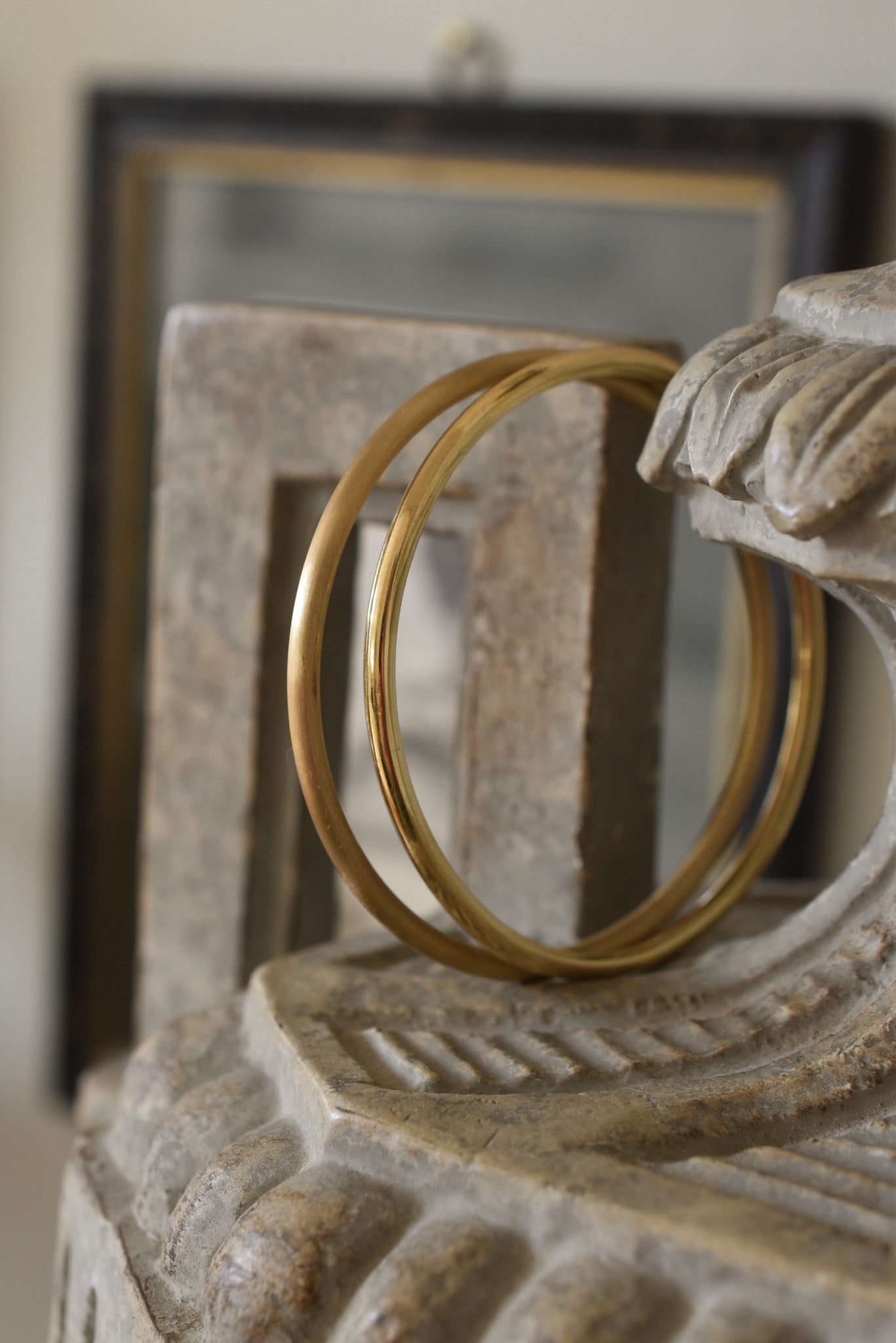 Classic Handmade Solid 18K Yellow Gold Bangle (16 grams)