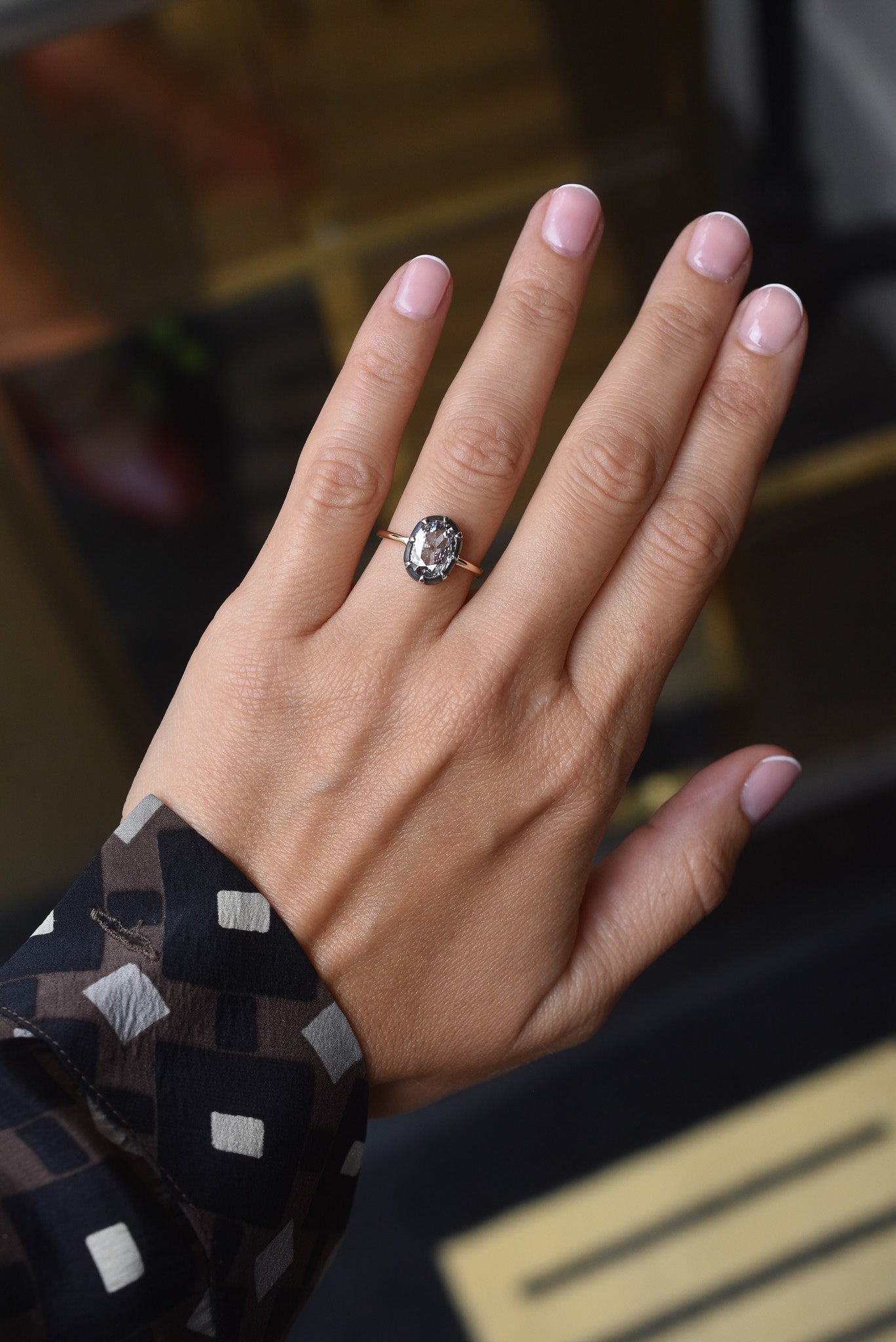 GIA 1.50ct Diamond Solitaire in Georgian Inspired 18k Gold Mount