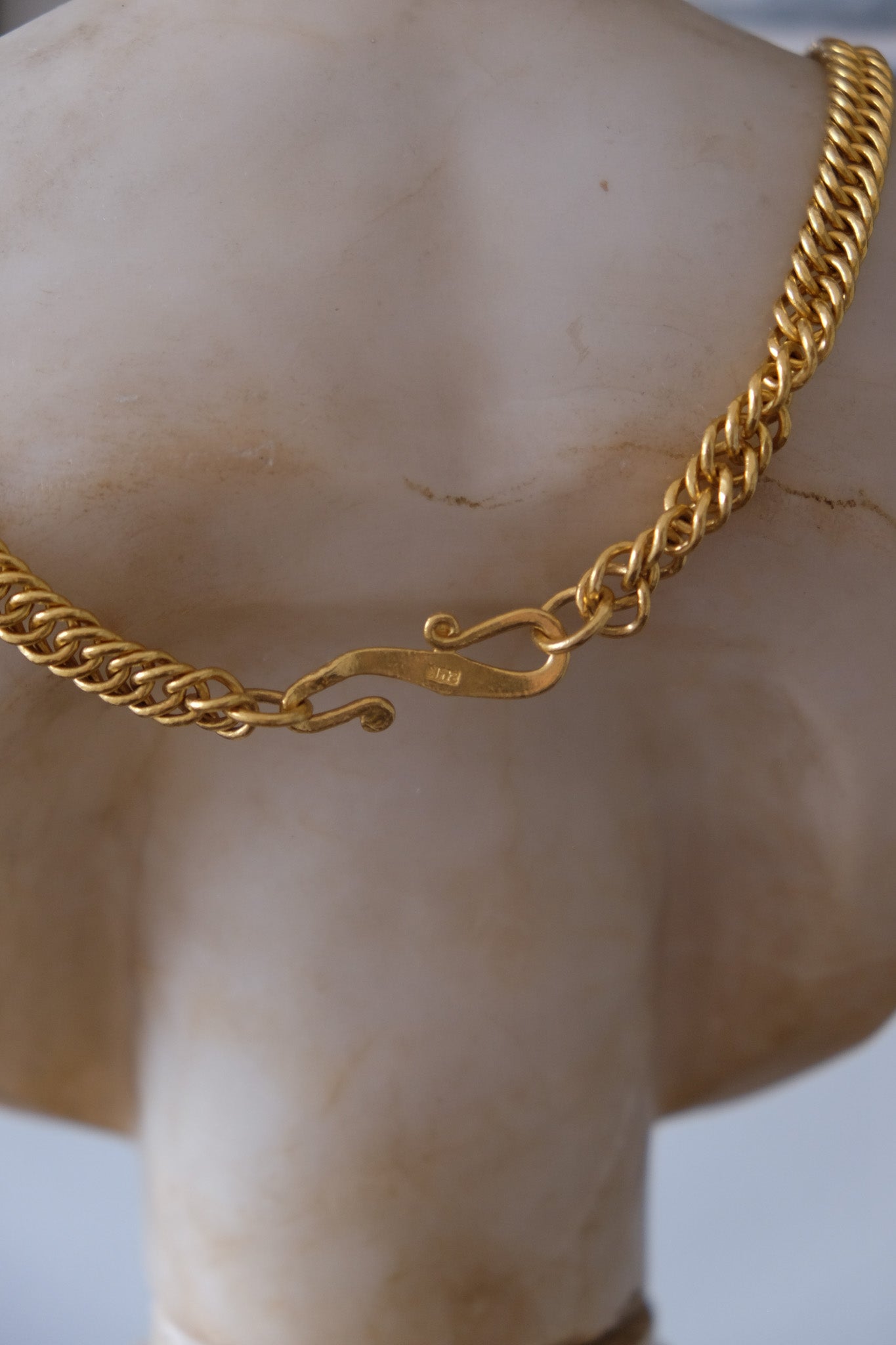 24k Yellow Gold Vintage Curb Chain (100 grams)