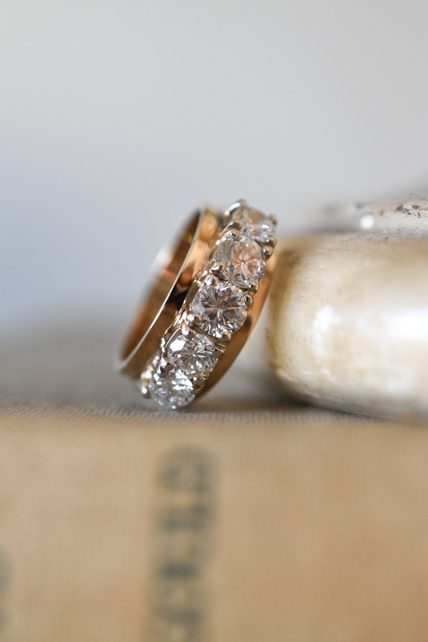 2.25ct Five Stone Diamond Ring in Yellow and White Gold