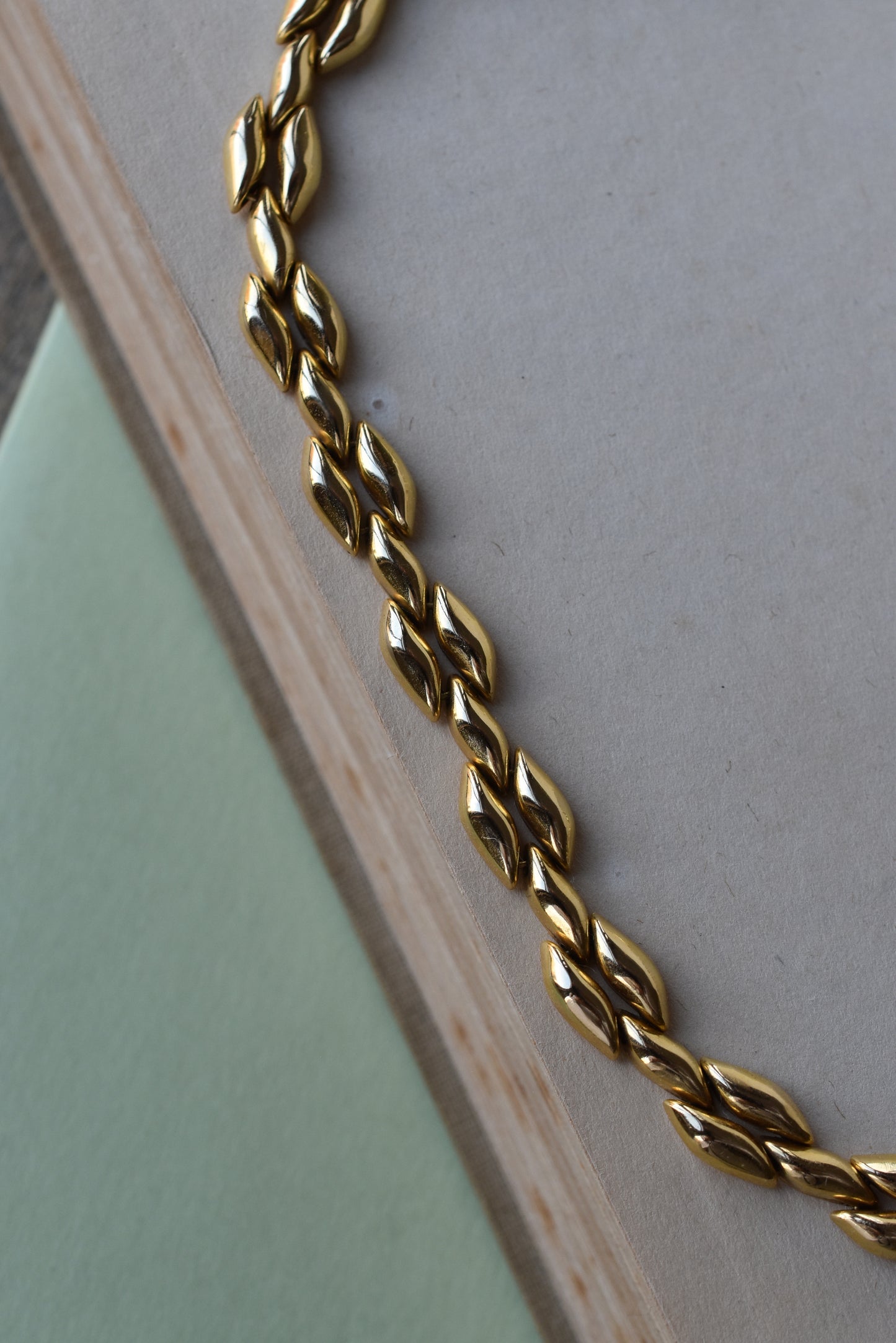 Vintage Italian Solid 18k Yellow Gold Necklace