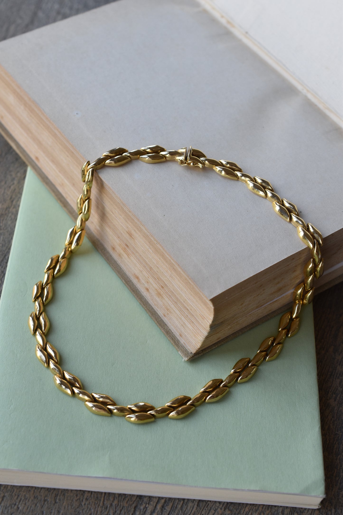 Vintage Italian Solid 18k Yellow Gold Necklace