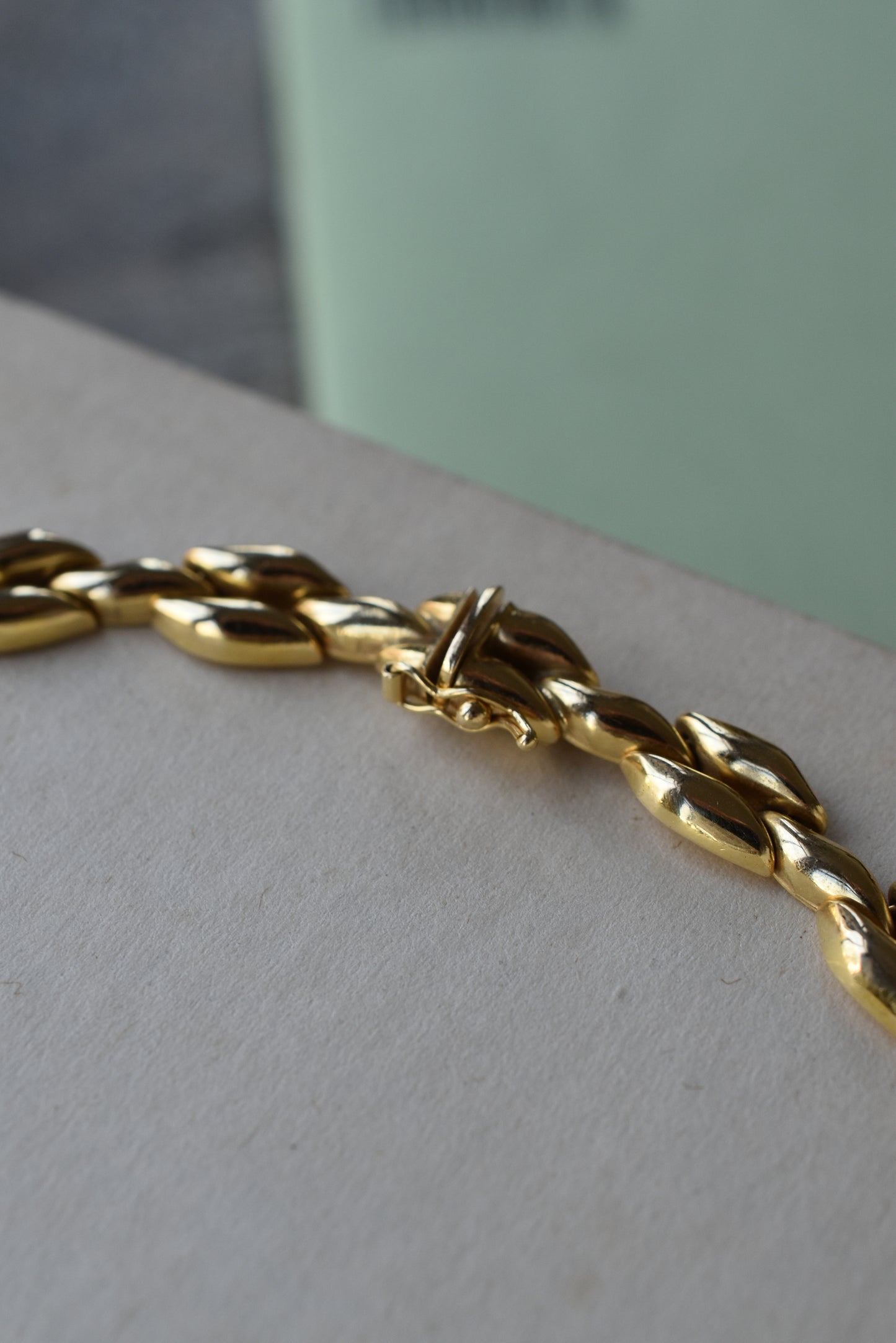 Vintage Italian Solid 18k Yellow Gold Necklace