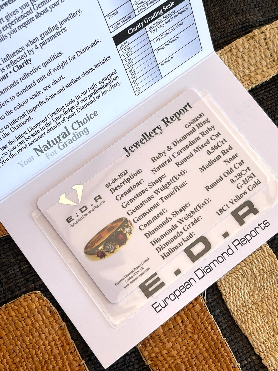 Antique Edwardian 18k Gold Ruby Diamond Five Stone " Gypsy" Ring