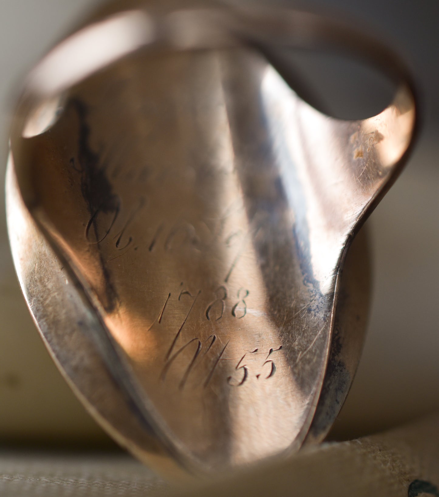 Antique Georgian Navette Mourning Ring 'Not Lost But Gone Before'