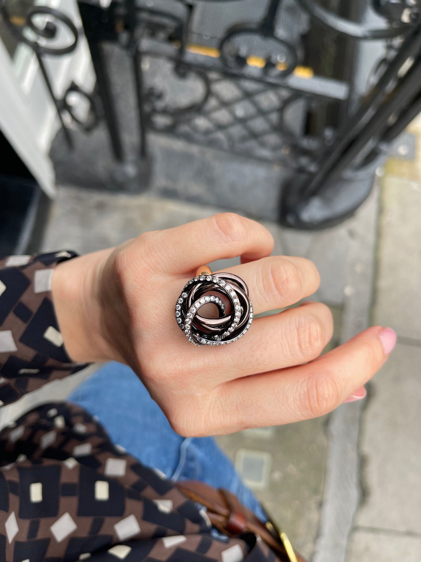 De Grisogono 'Matassa' 1.80ct Diamond Ring in 18k Brown and Rose Gold